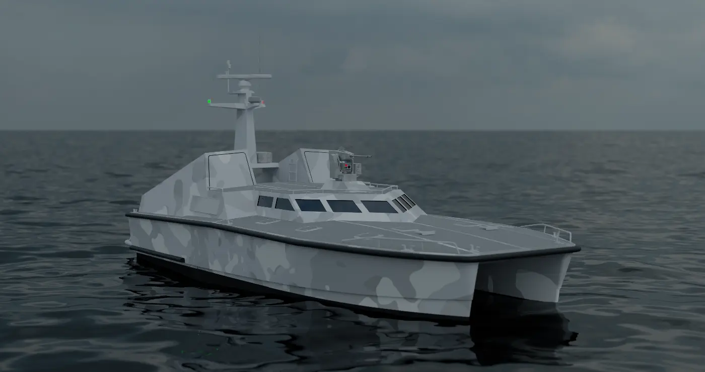 18m Foil Assisted Catamaran Missile Boat