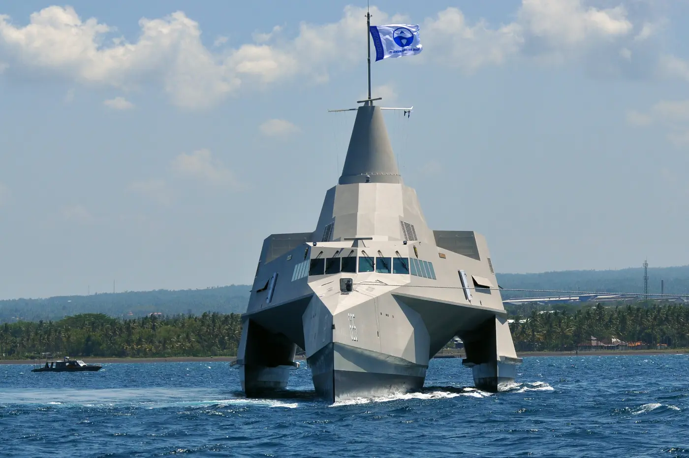 63m Navy Trimaran