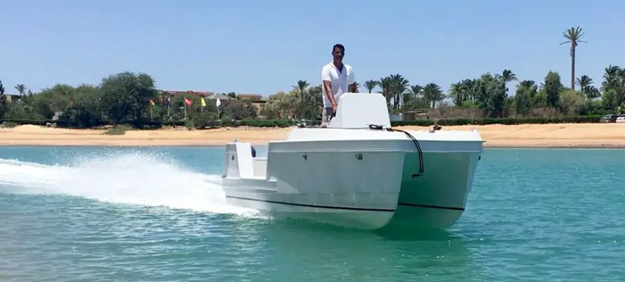 6m Foil Assisted Catamaran tender — LOMOcean design #1602