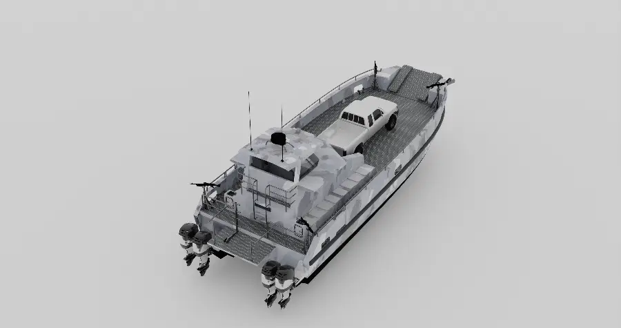 16.2m Military Landing Craft — LOMOcean design #1933