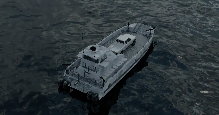 16.2m Military Landing Craft — LOMOcean design #1933