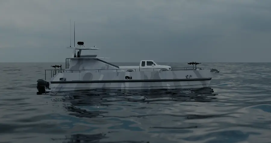 16.2m Military Landing Craft — LOMOcean design #1933
