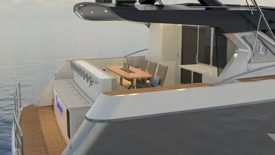 15.5m Legacy Marine L50 PC Foil Assisted Power Catamaran — LOMOcean design #2131