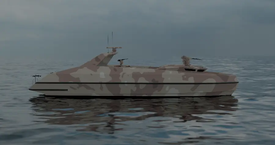 22.5m Foil Assisted Catamaran Landing Craft — LOMOcean design #2302