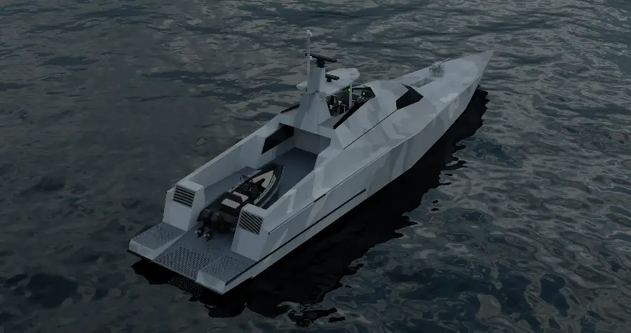 35m Multi-Role Military Vessel — LOMOcean design #1221
