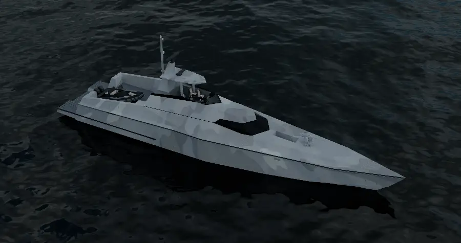 35m Multi-Role Military Vessel — LOMOcean design #1221