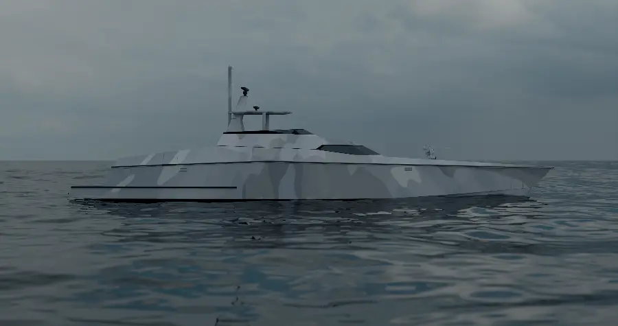 35m Multi-Role Military Vessel — LOMOcean design #1221