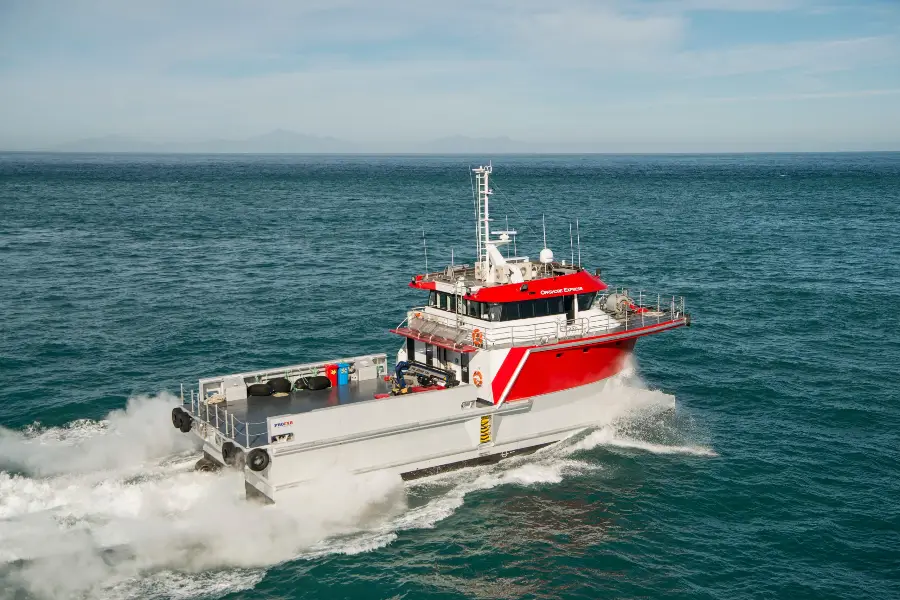 24m Wavepiercer Work Boat Catamaran Southern Express — LOMOcean design #1402