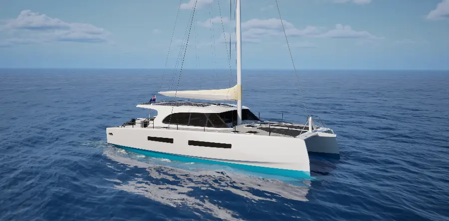 Range Catamaran 51' Sport Fish Sailing Cat — LOMOcean design #2328