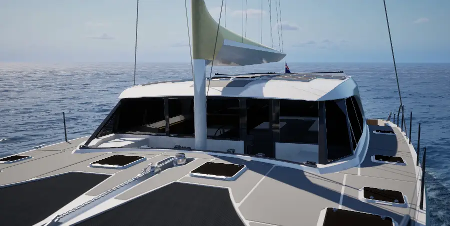 Range Catamaran 51' Sport Fish Sailing Cat — LOMOcean design #2328