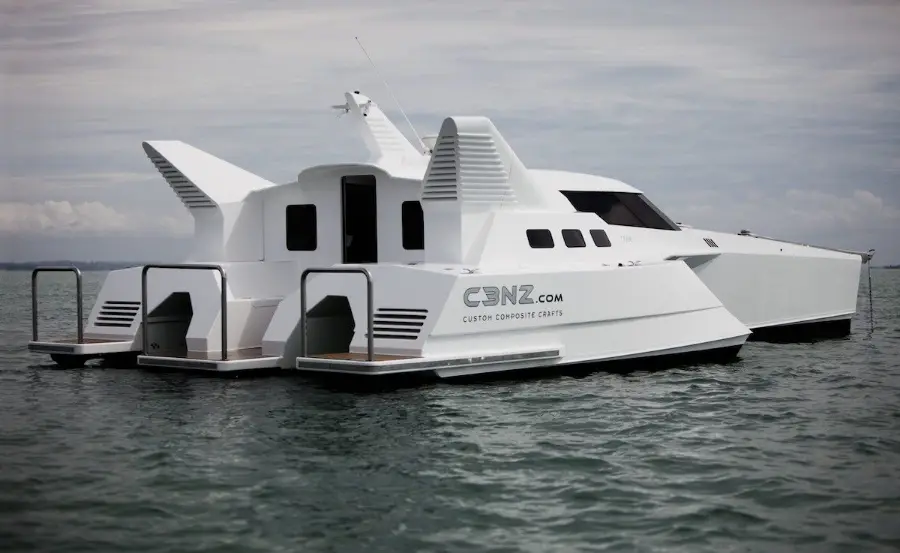12m Foil Assisted Trimaran — LOMOcean design #0403